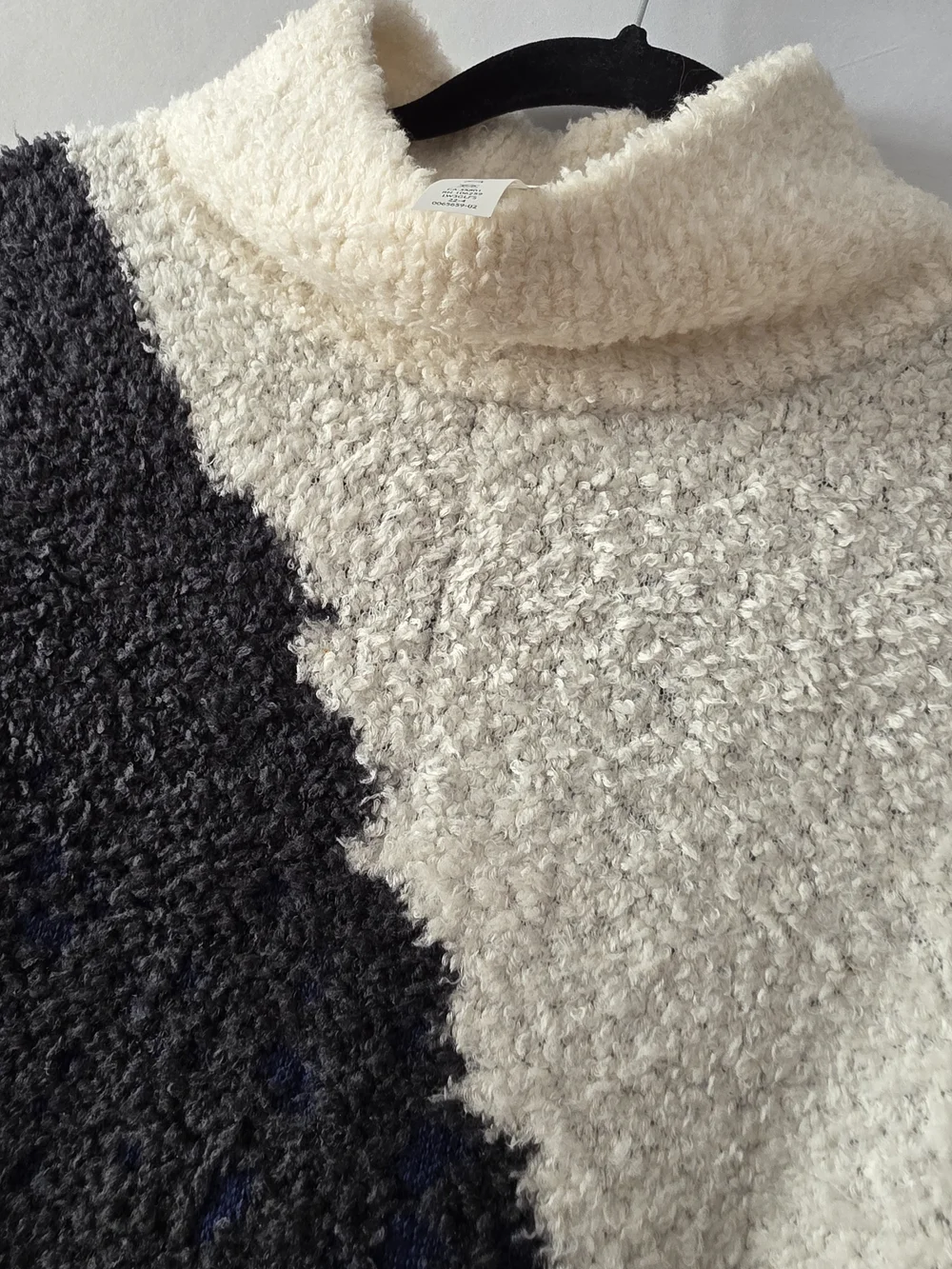 lululemon athletica Navy, Cream & Charcoal Colorblock Turtleneck Sweater